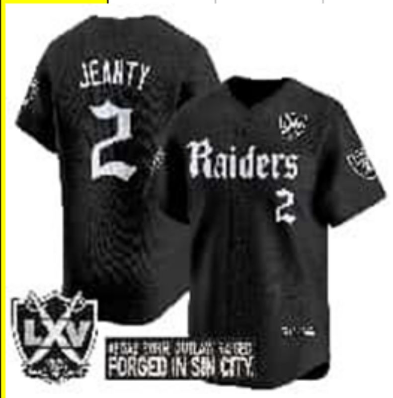 Men 2025 Oakland Raiders 2 Jeanty Black 6th generation Joint Name Nike Limited NFL Jersey style 02